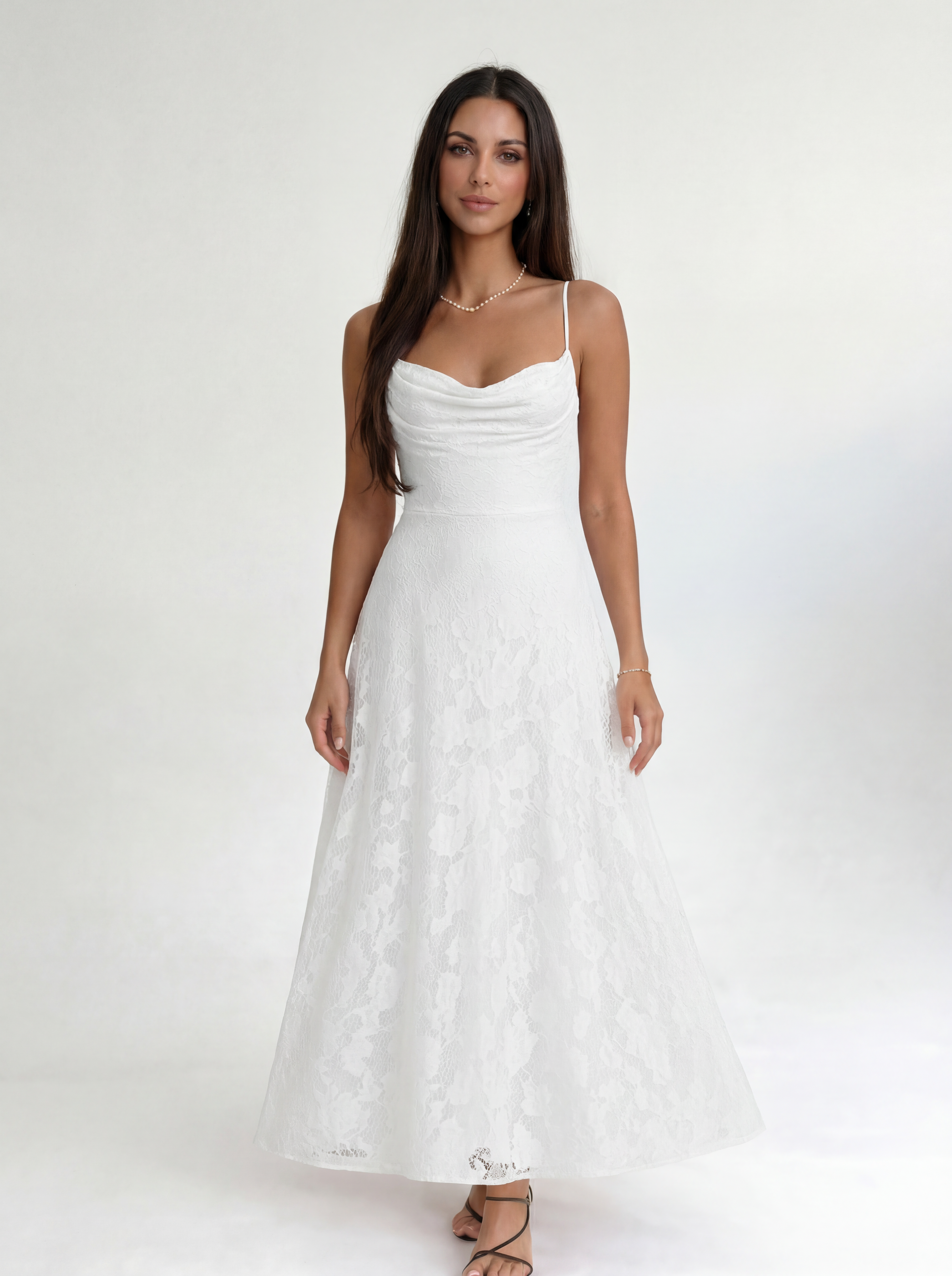 Cavelle Noire – White Celestine Dress