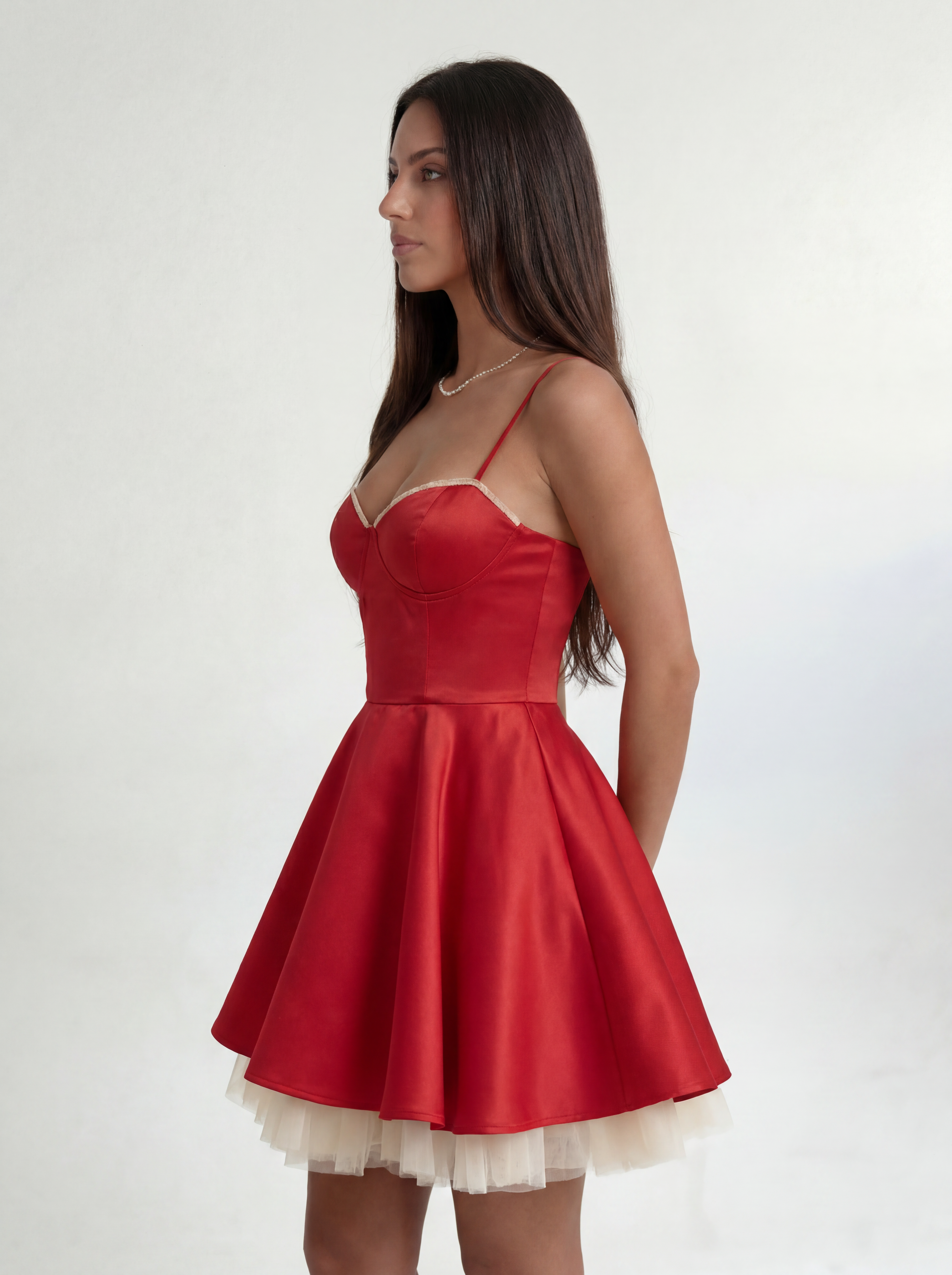 Cavelle Noire – Red Eclipse Layer Dress