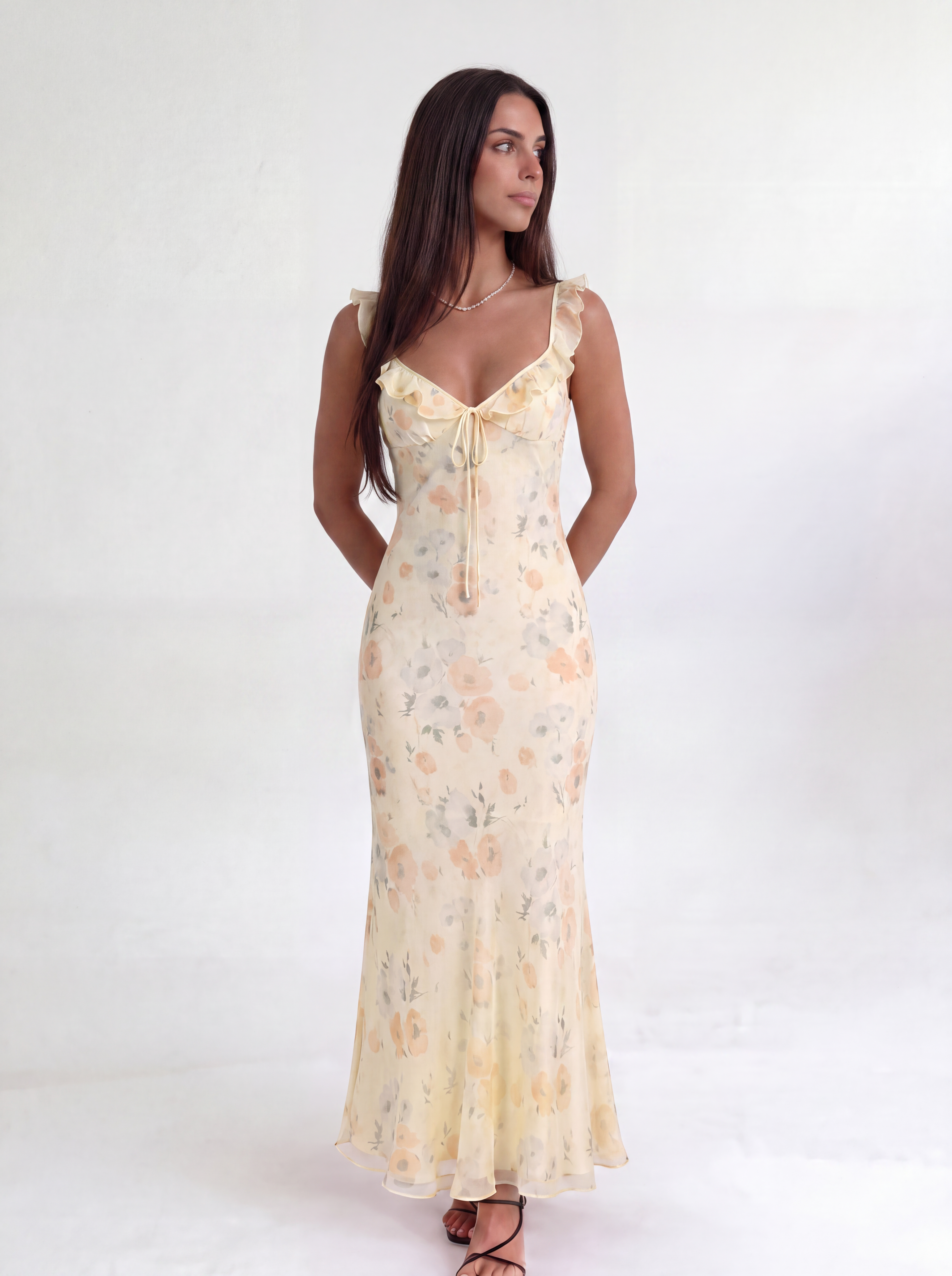 Yellow Amaryse Maxi Dress