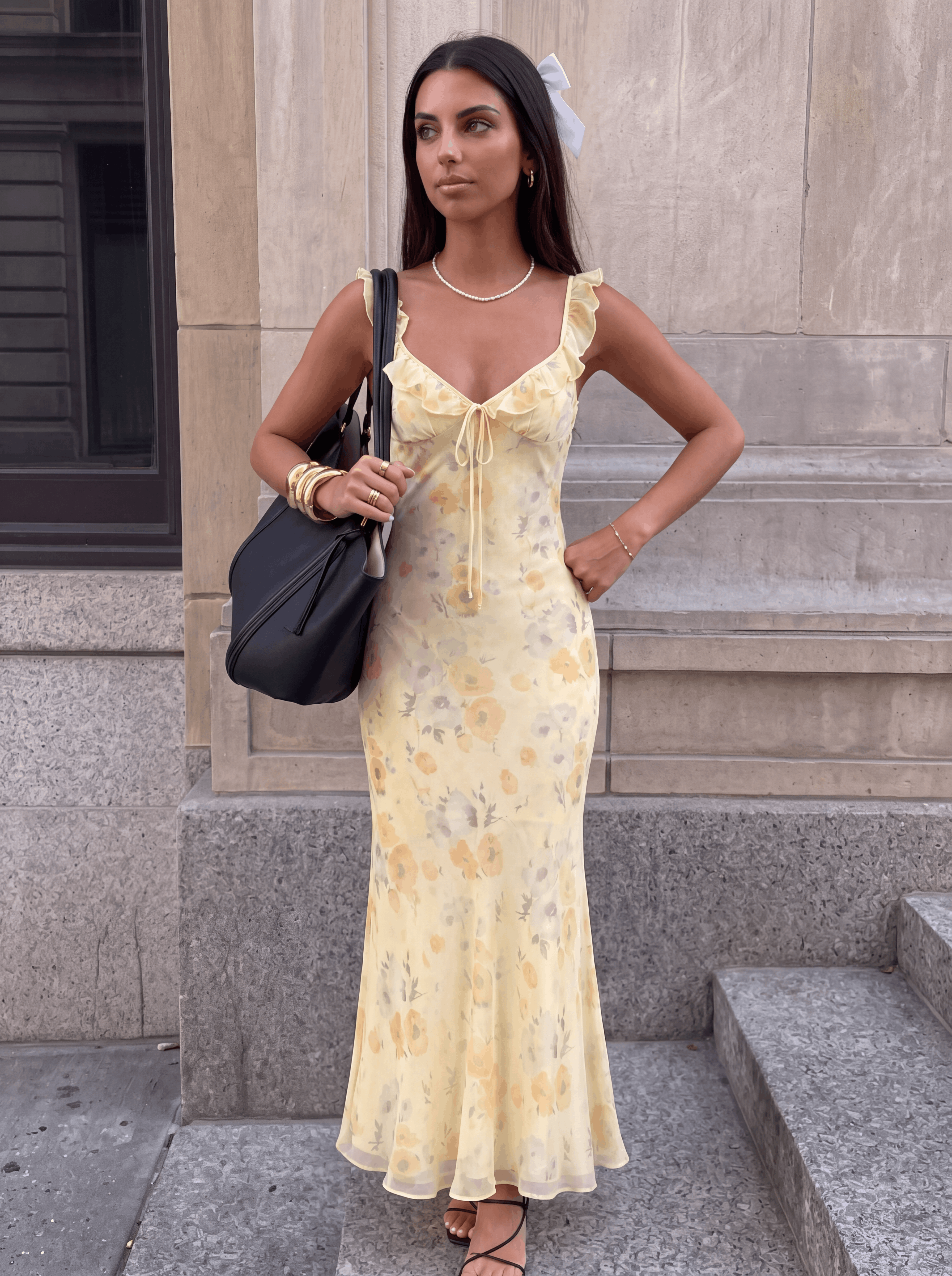 Yellow Amaryse Maxi Dress