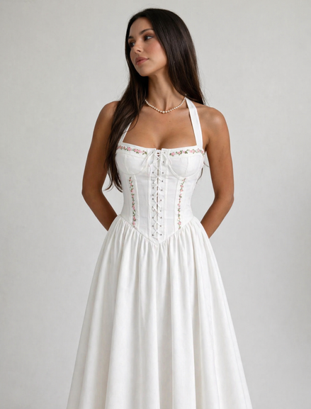 Roselle Corset Bow Dress