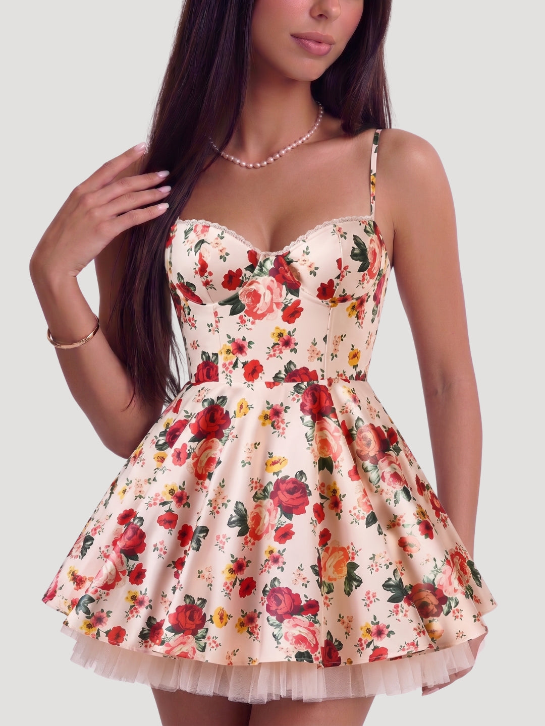 Floral Eclipse Layer Dress