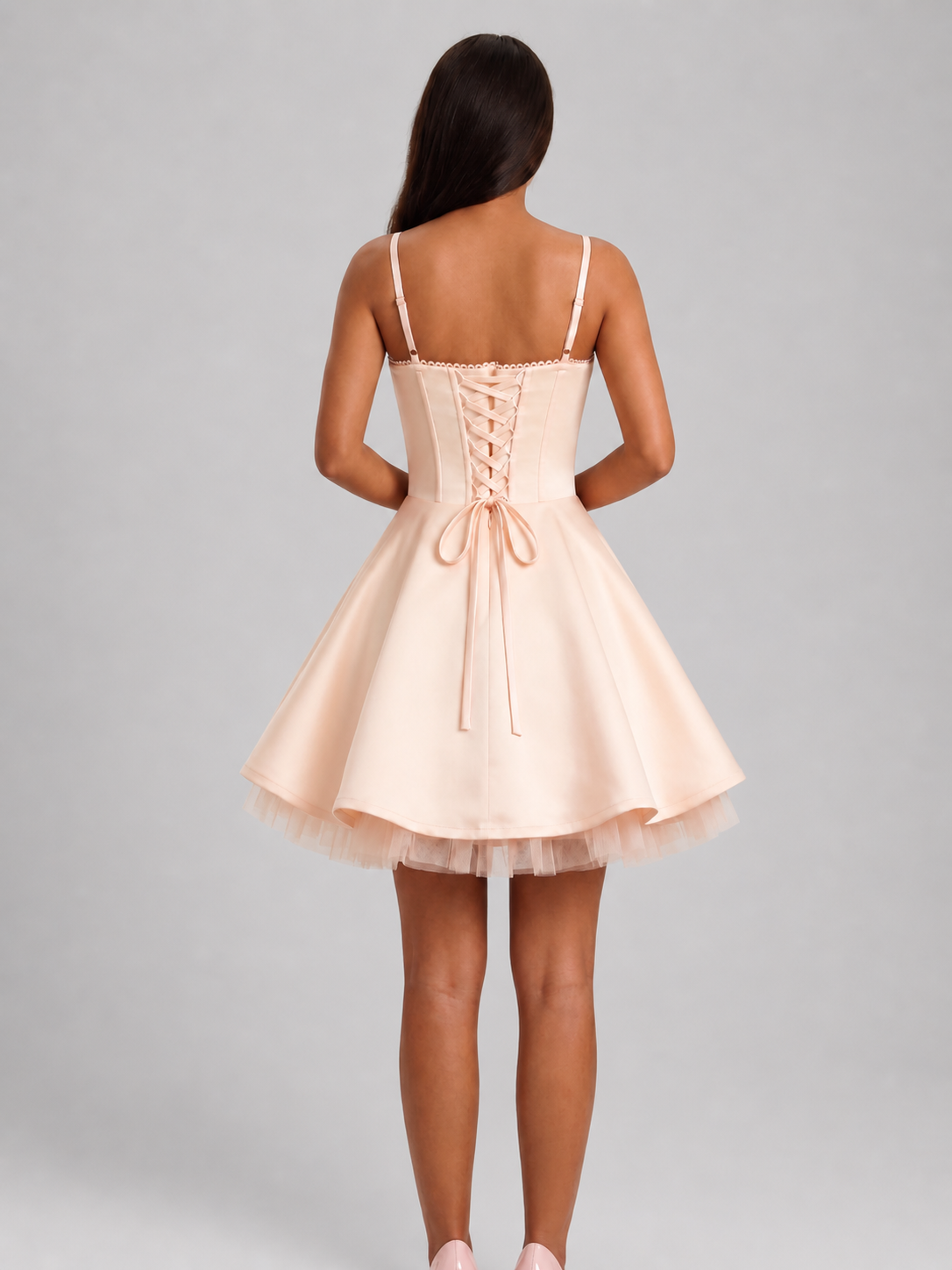 Beige Eclipse Layer Dress