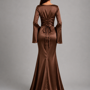 Brown Marcelline Dress