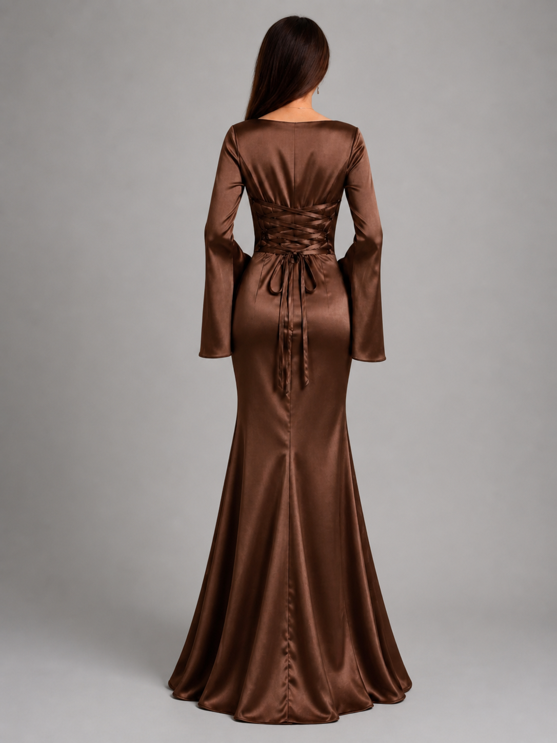Brown Marcelline Dress