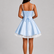 Light Blue Eclipse Layer Dress