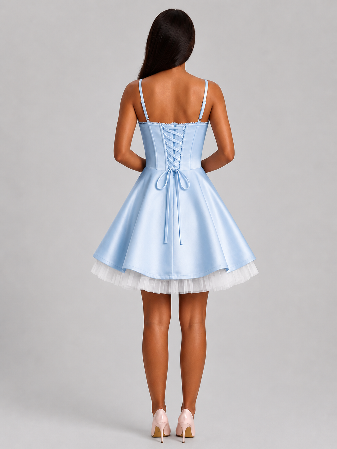 Light Blue Eclipse Layer Dress