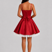 Red Eclipse Layer Dress