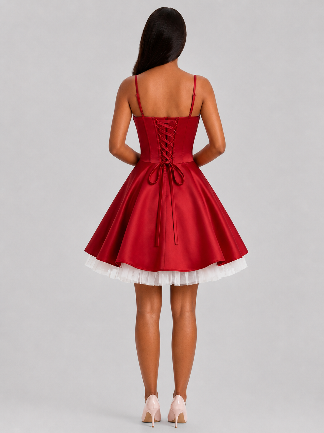 Red Eclipse Layer Dress