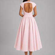 Pink Ivory Silhouette Dress