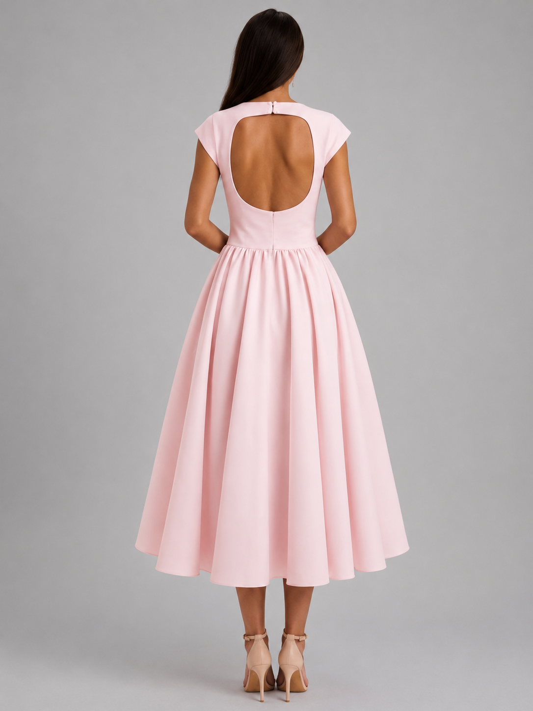 Pink Ivory Silhouette Dress