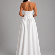 White Solenne Dress
