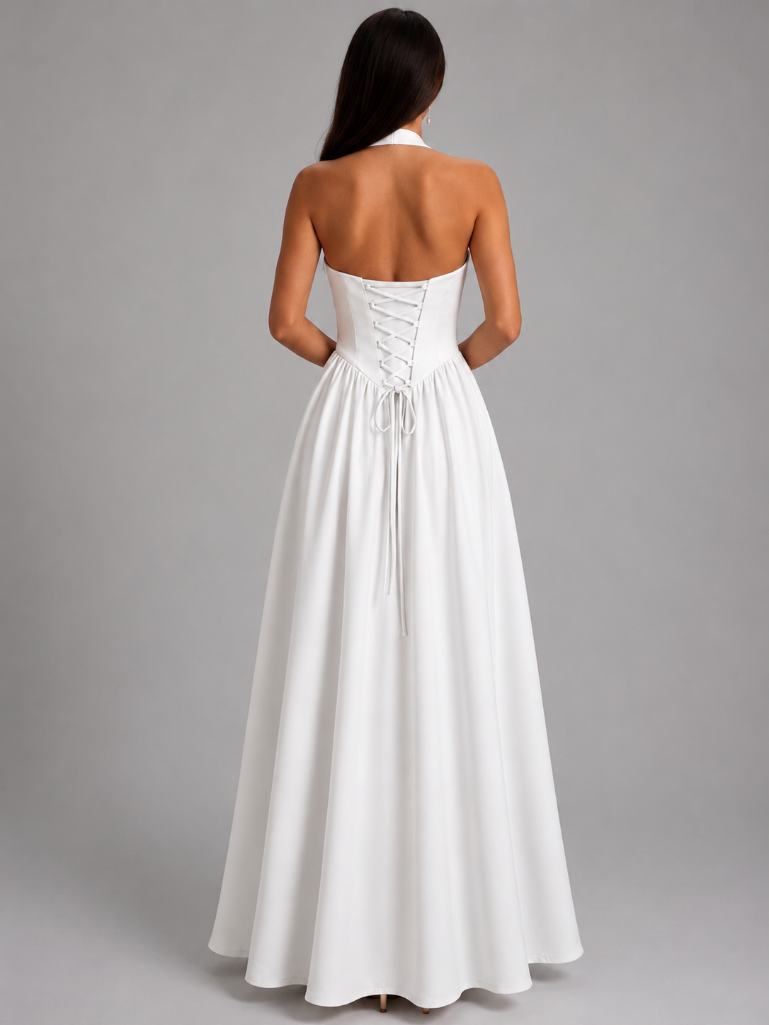 White Solenne Dress