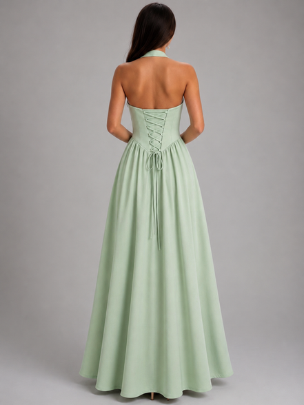 Green Solenne Dress