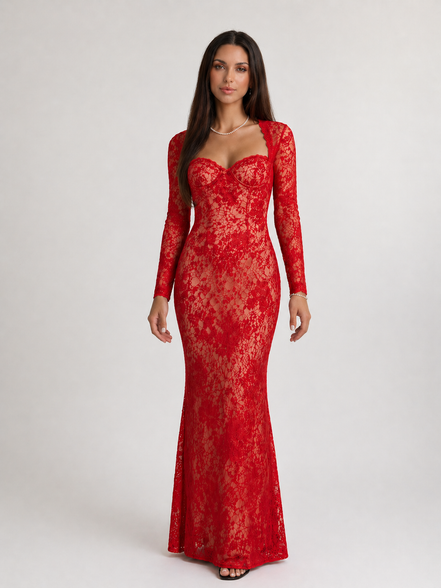 Red Crimson Obsession Gown