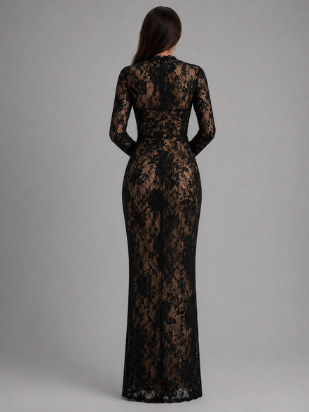 Black Crimson Obsession Gown