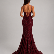 Red Noir Éclipse Gown