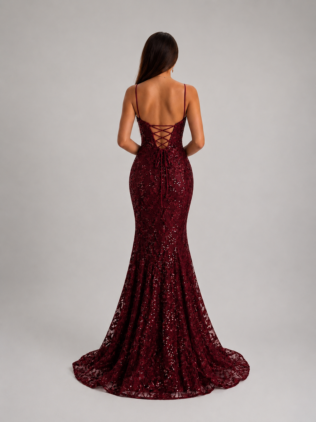 Red Noir Éclipse Gown