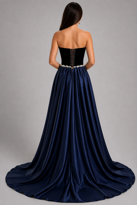 Navy Blue Midnight Grace Gown