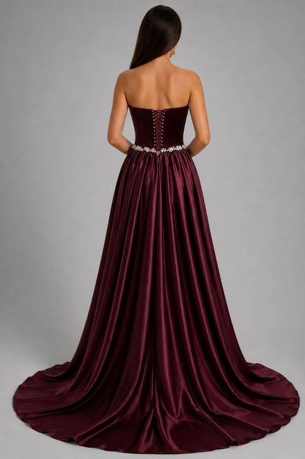Burgundy Midnight Grace Gown