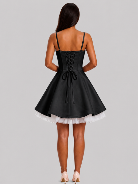 Black Eclipse Layer Dress