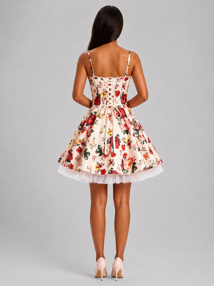 Floral Eclipse Layer Dress