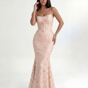 Baby Pink Noir Éclipse Gown