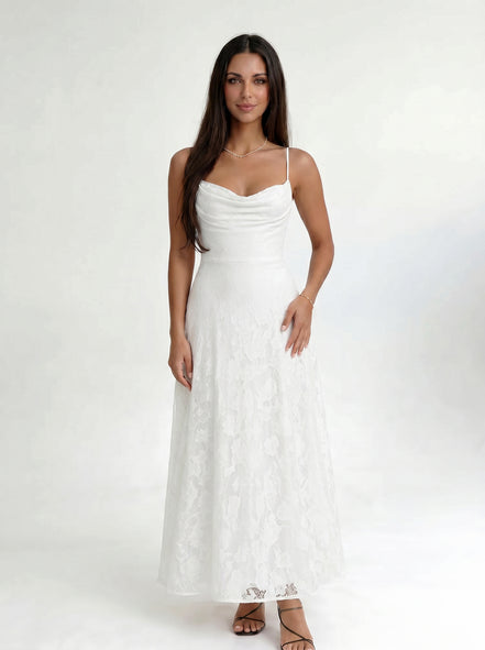 White Celestine Dress