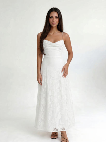 White Celestine Dress