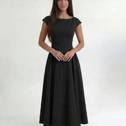 Black Ivory Silhouette Dress