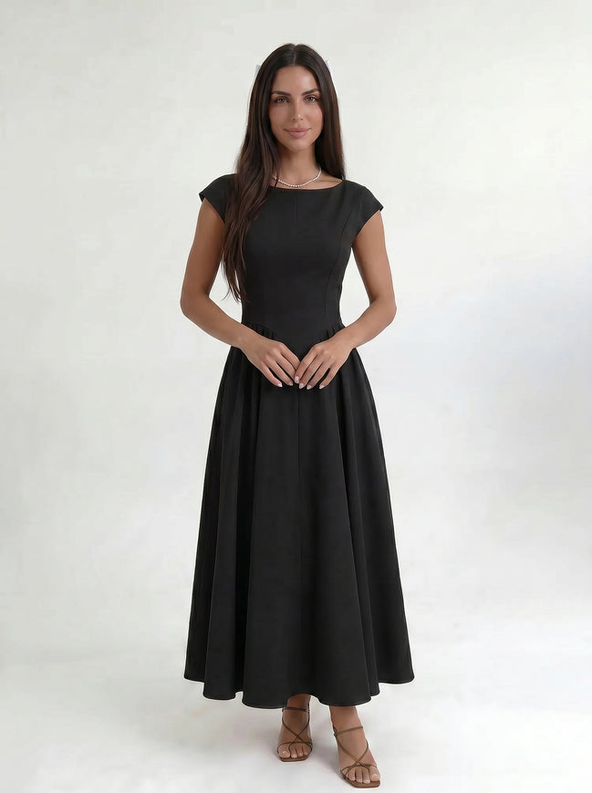 Black Ivory Silhouette Dress