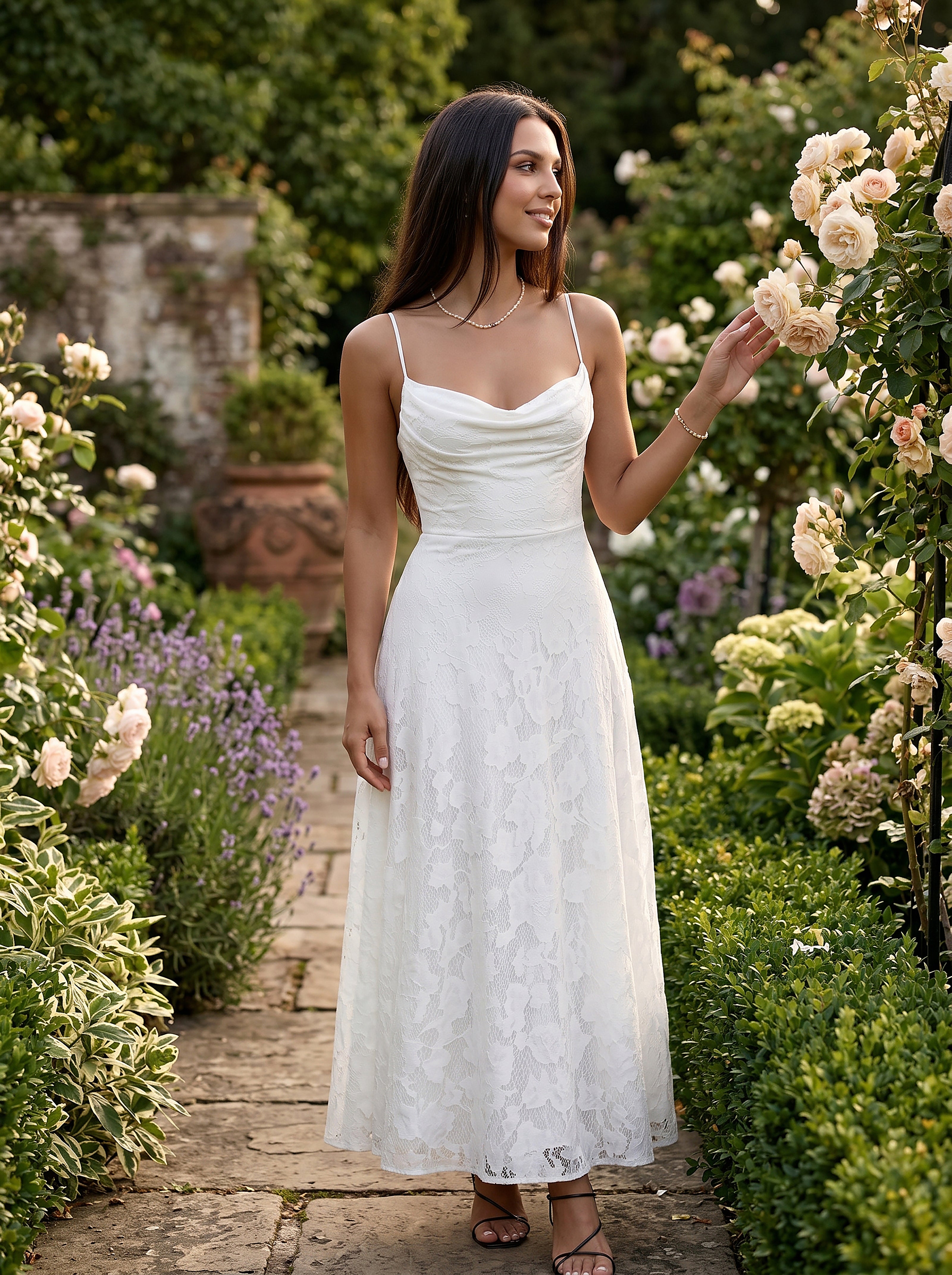White Celestine Dress