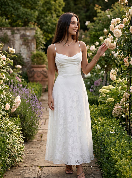 White Celestine Dress