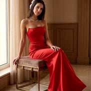 Red Midnight Contour Gown
