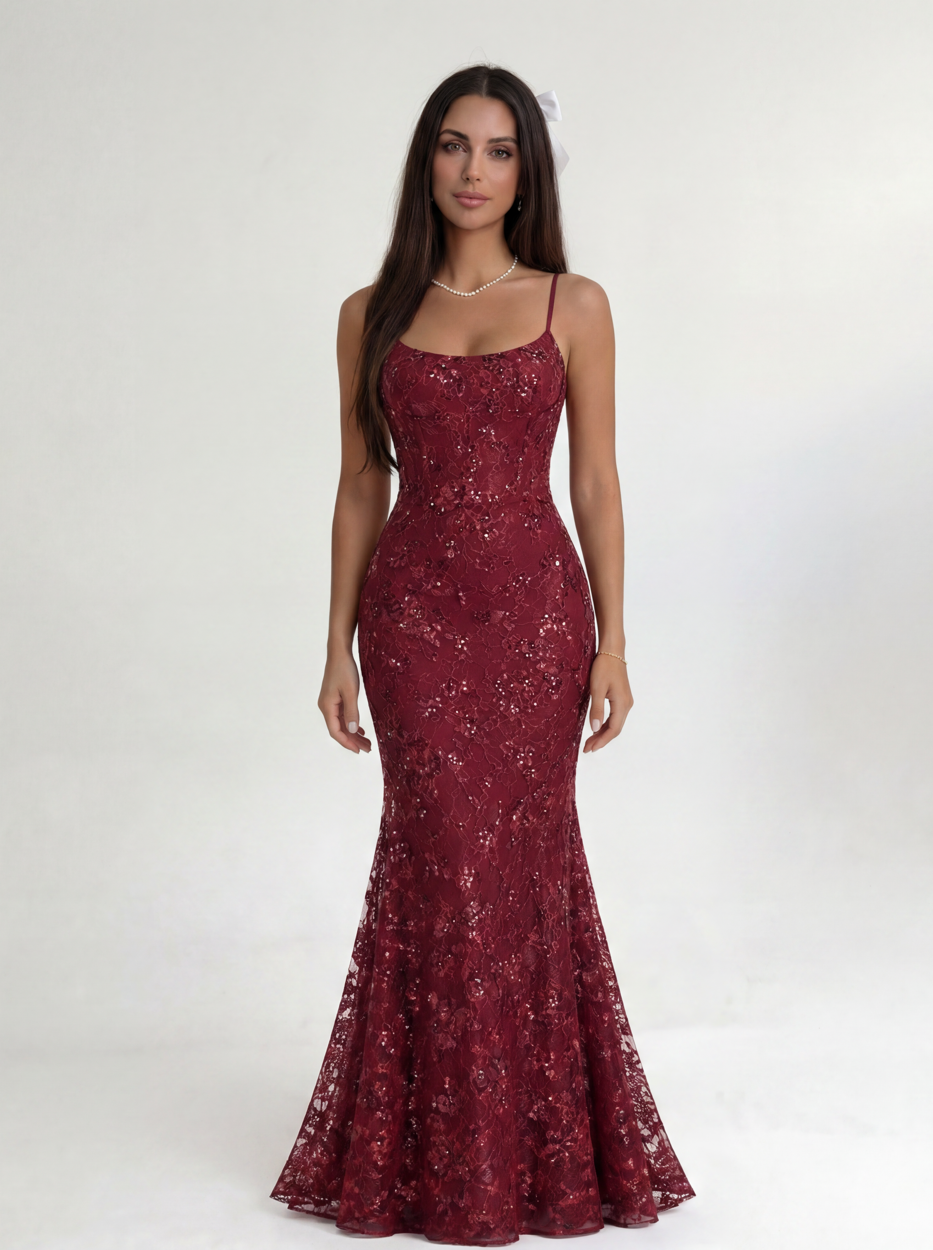 Red Noir Éclipse Gown