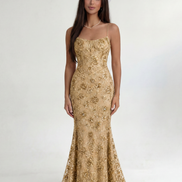 Gold Noir Éclipse Gown