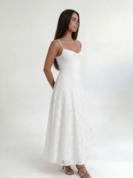 White Celestine Dress
