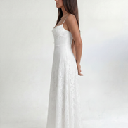 White Celestine Dress