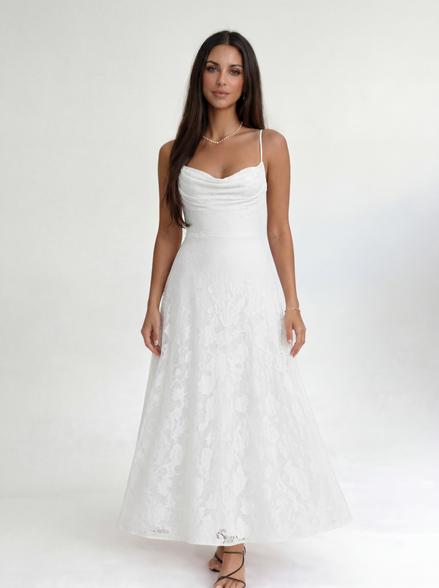 White Celestine Dress