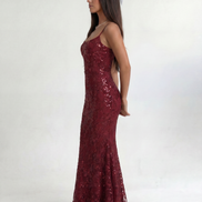 Red Noir Éclipse Gown