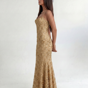 Gold Noir Éclipse Gown