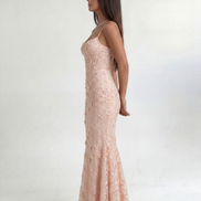 Baby Pink Noir Éclipse Gown