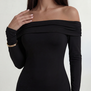 Black Roselle Dress