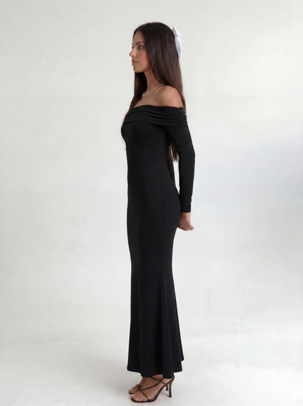 Black Roselle Dress
