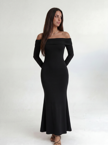 Black Roselle Dress
