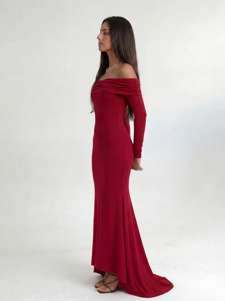 Red Roselle Dress