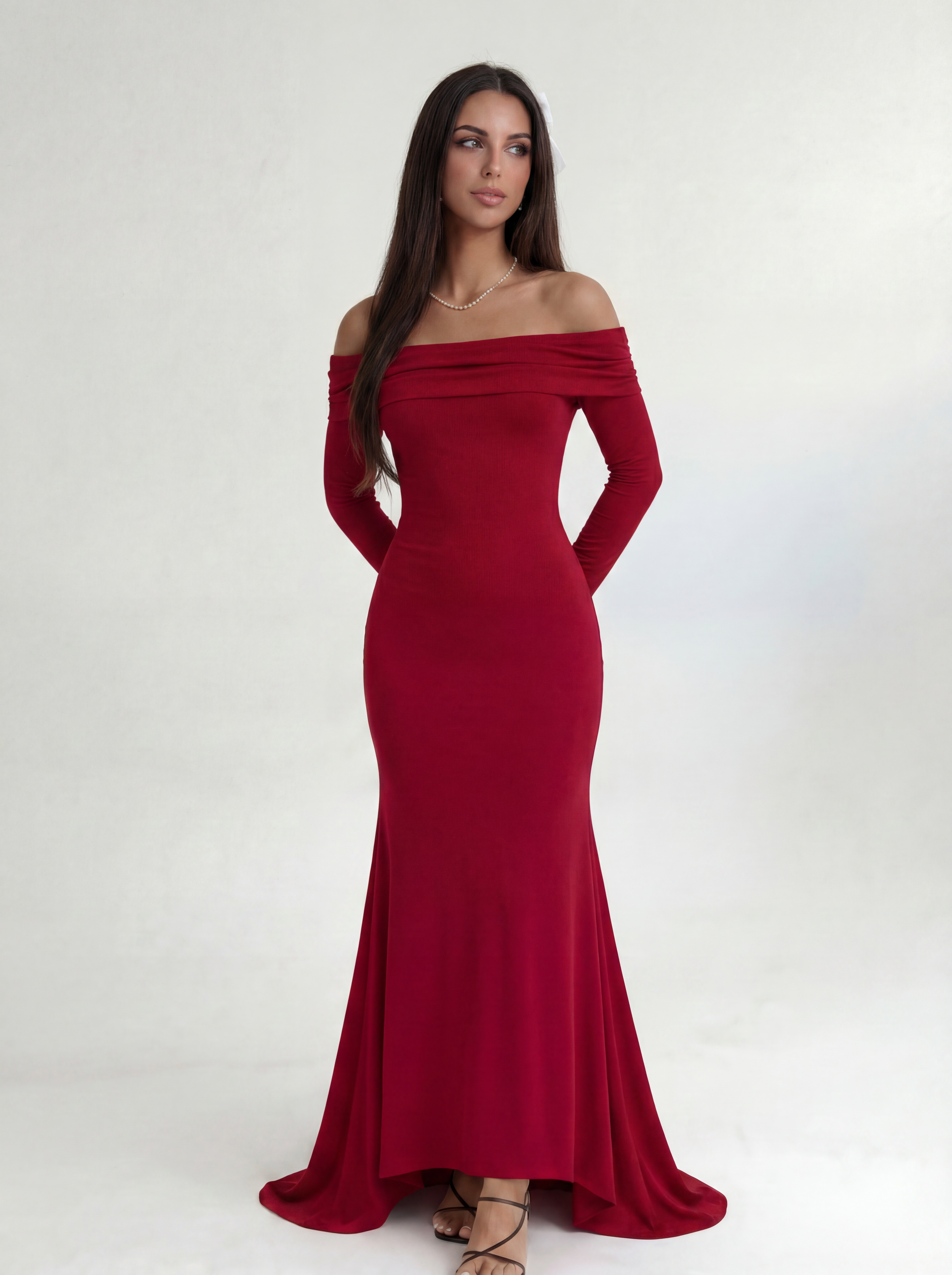 Red Roselle Dress