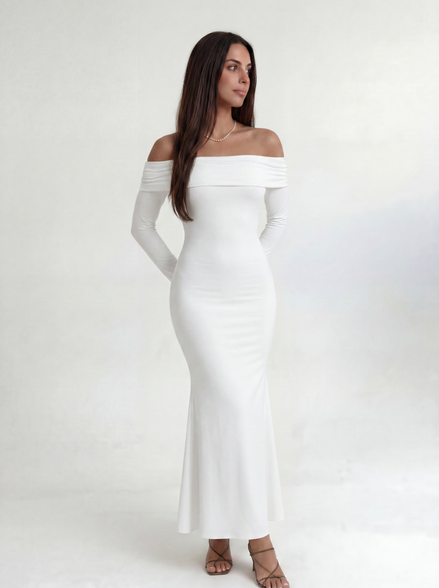 White Roselle Dress