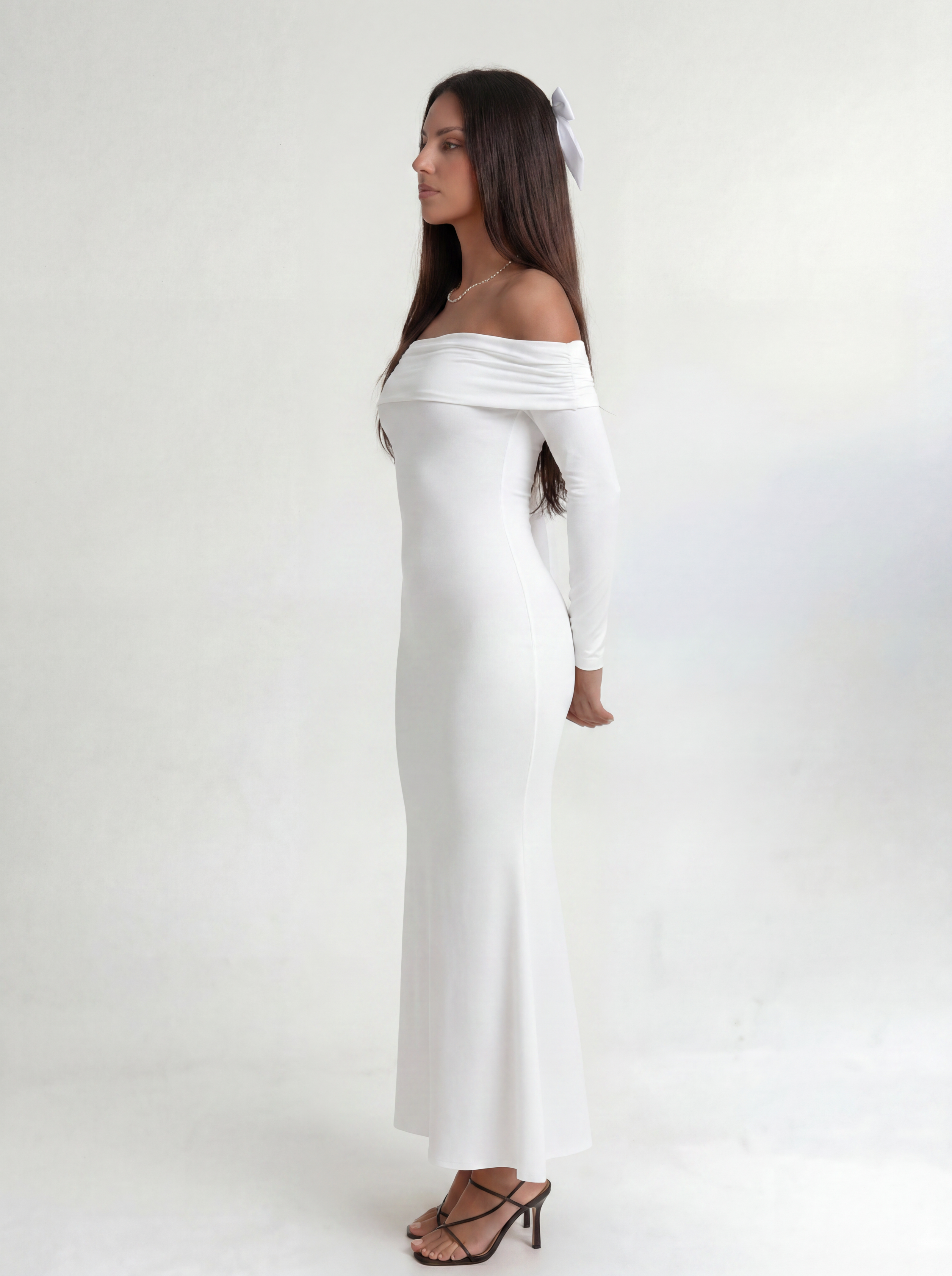 White Roselle Dress
