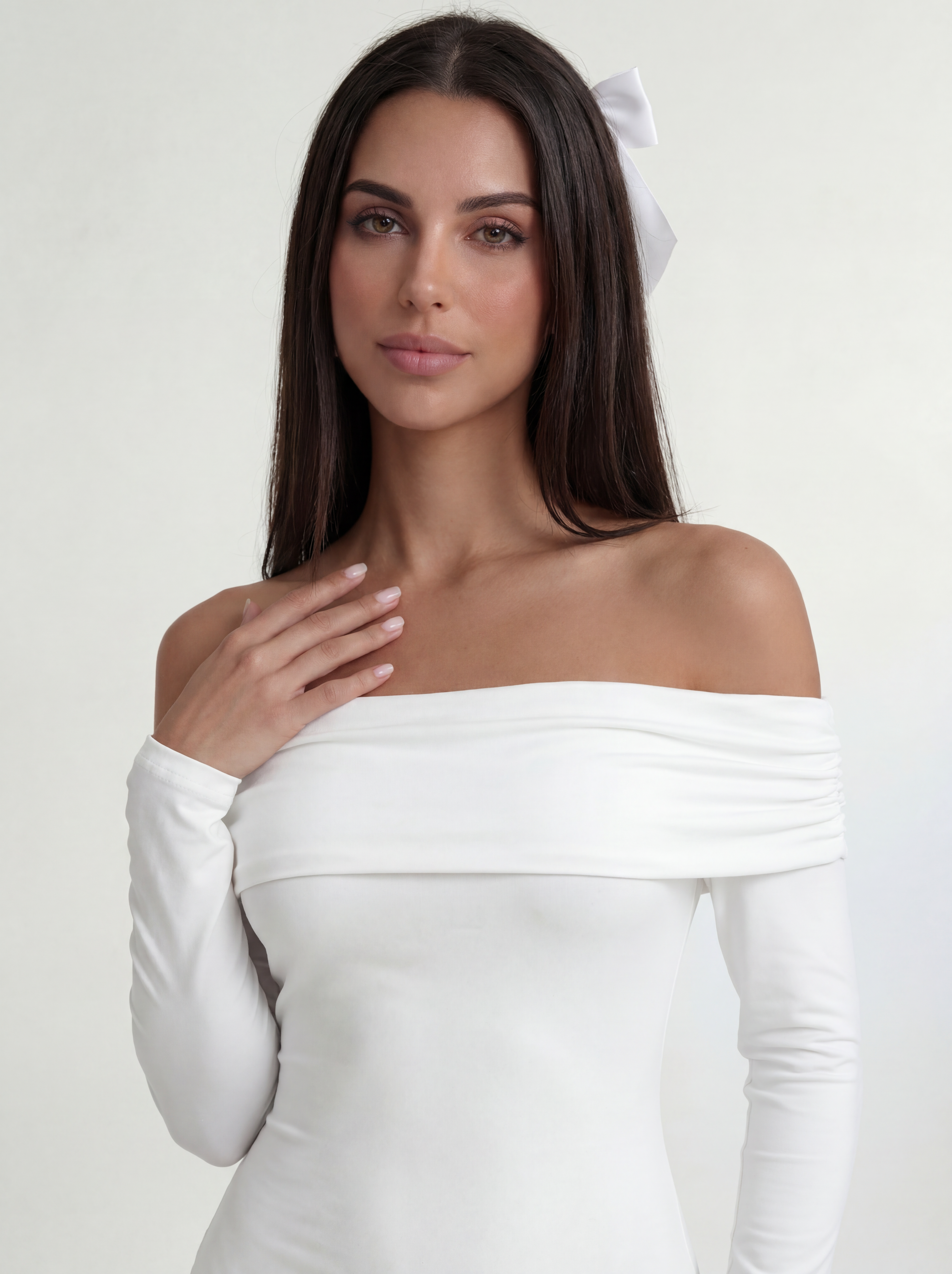 White Roselle Dress